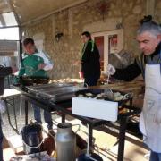 Dés 9h les cuistos sont aux fourneaux